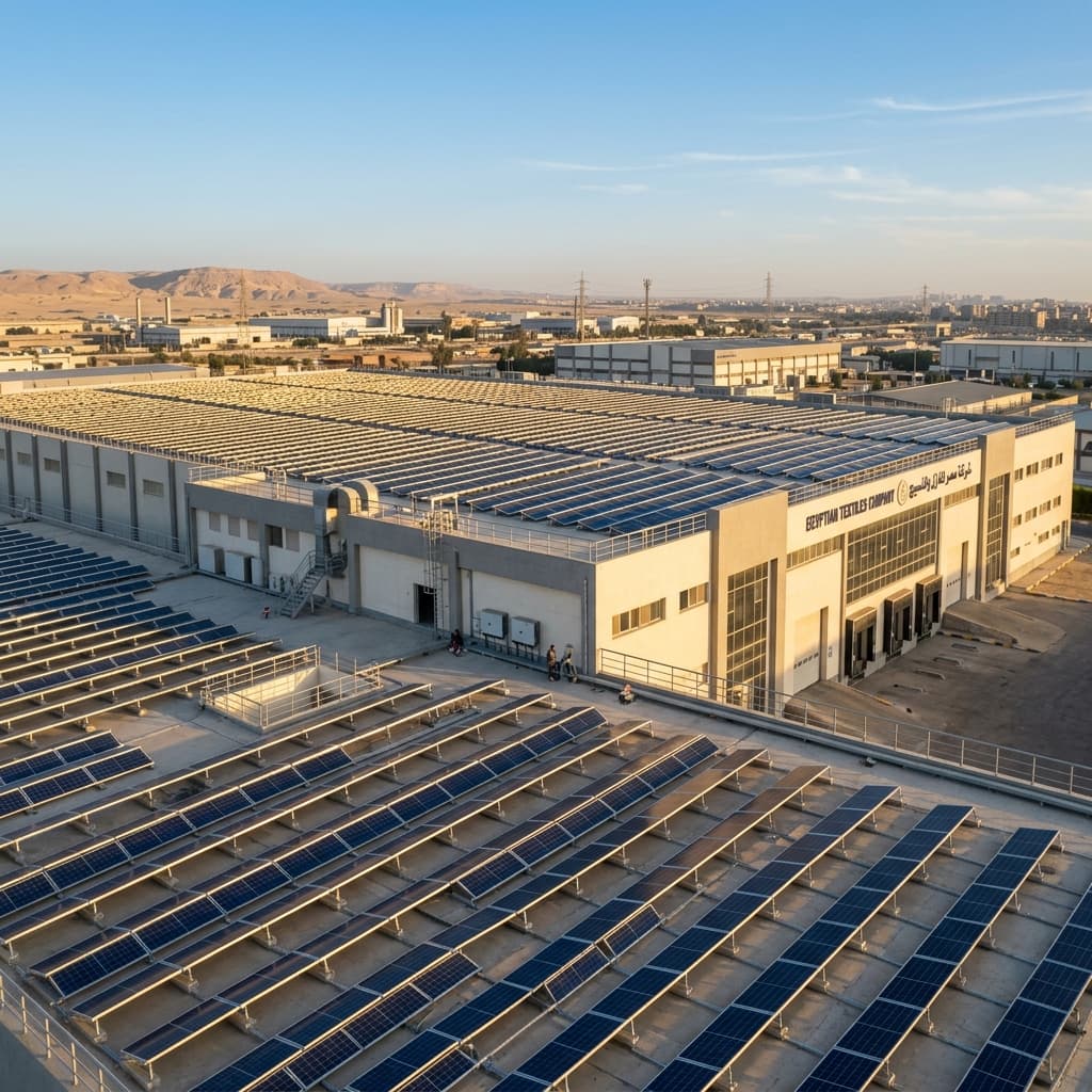 الطاقة الشمسية للمصانع: كيف توفر 40% من تكاليف التشغيل؟